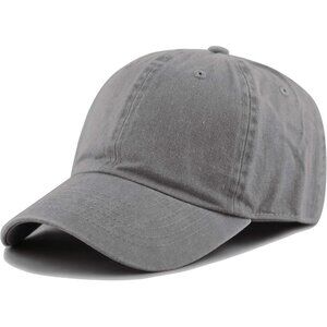 Gray Hat Depot 100% Cotton Pigment Dyed Low Profile Dad Hat Six Panel Cap